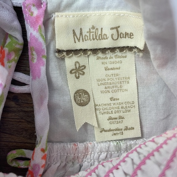 Matilda Jane Girls Hello Lovely Pinwheel Swing Dress Size 18/24 Months - Picture 3 of 7